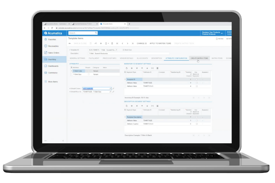 Acumatica_ERP_Custom_Variants